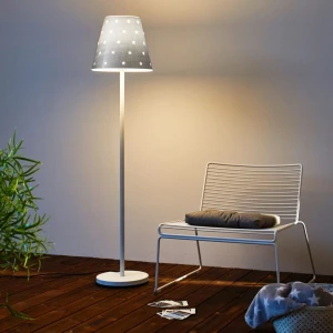 Lampa ogrodowa SWAP LED z pilotem 150 cm srebrna E27 IP44