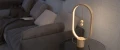 Dekoracyjna lampa HENG Balance Round 3W z okrągłą drewnianą konstrukcją i zintegrowanym oświetleniem LED.