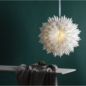 Gwiazda wisząca biała ICE 70cm