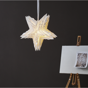 Gwiazda wisząca biala WHITE 50cm