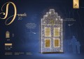 Wizualizacja Domku 2D LED z opisem detali – brokatowa mata o nieregularnej strukturze, artystyczna forma konstrukcji i 1760 punktów LED.
