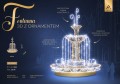 Fontanna 3D z ornamentem o wysokości 6,5 m, podświetlona 8080 punktami LED w ciepłym i zimnym świetle.