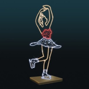 Iluminacja świetlna LED Taniec na Lodzie 2D 3,3m wysokości AM-146021