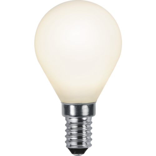 Żarówka LED E14 w kształcie świeczki, mleczna bańka, ciepłe białe światło, dekoracyjne źródło światła do lamp i girland.