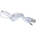 Przewód USB do ładowania lampki, praktyczny i wygodny w codziennym użytkowaniu.