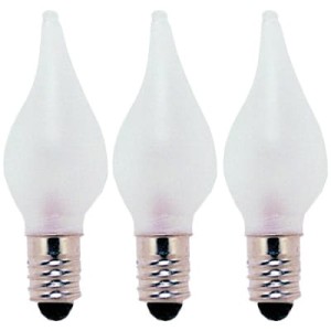 Zestaw 3x żarówka do świecznika adwentowego E10 3W 34V AC