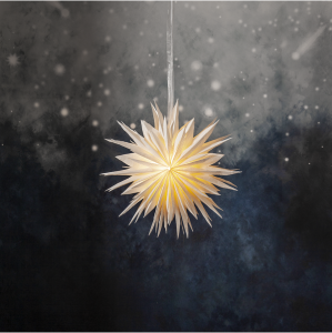 Gwiazda wisząca biała CLOUD 60cm