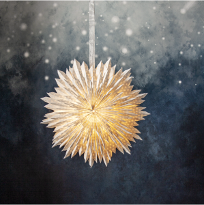 Gwiazda wisząca biała CLOUD 60cm