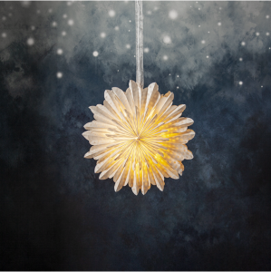 Gwiazda wisząca biała CLOUD 45cm