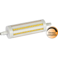 Żarówka LED liniowa R7S, z diodami SMD rozmieszczonymi wokół korpusu, ściemnialna, do lamp stojących i opraw halogenowych.