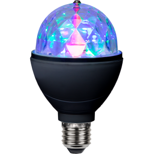 Żarówka LED PARTY DISCO RGB E27 3W dyskotekowa czarna