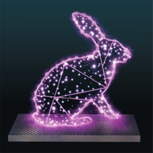 Iluminacja świetlna wolnostojąca LED Zając 2D 1m wysokości AM-103236