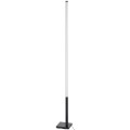 Lampa podłogowa PICACHA LED RGB z pionowym profilem świetlnym, emitująca wielokolorowe światło w odcieniach niebieskiego, różowego i żółtego.