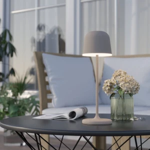 Lampa stołowa ogrodowa LED MANNERA akumulatorowa piaskowy 3000k IP54