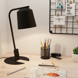 Lampa stołowa metalowa ONEDA czarny E27