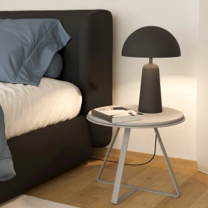 Lampa stołowa metalowa ARANZOLA czarny E27