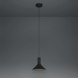 Lampa wisząca MORESCANA metalowa czarny E27