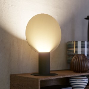 Lampa stołowa metalowa SARONA czarny złoty GU10