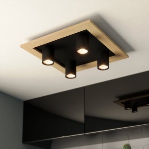 Lampa sufitowa Led VALCASOTTO 1 4x 4,5W GU10 Biała ciepła 3000k 