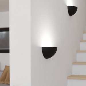 Kinkiet ścienny TANURA metalowy czarny E27