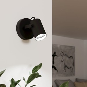 Reflektor 1-punktowy Led SOREGO 3W Biała ciepła 3000k metalowy czarny