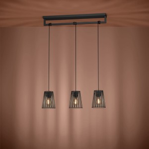 Lampa wisząca BOGOTA metalowe czarny E27