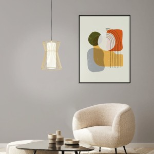 Lampa wisząca MASETA szklana biały złoty E27