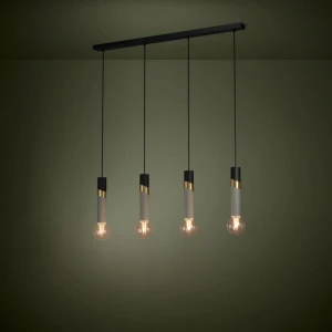 Lampa wisząca CEDRAL czarny mosiądz szczotkowany E27