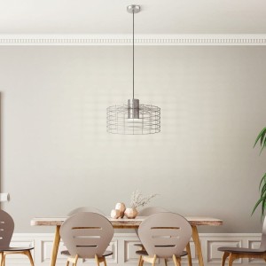 Lampa wisząca MILLIGAN metalowa ocynkowany biały