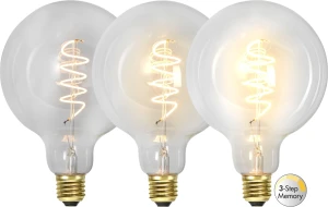 Żarówka LED CLEAR SPIRAL E27 G125 4W 2100k 3-stopnie mocy