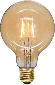 Żarówka LED PLAIN AMBER E27 G95 0,75W 2000K Biała ciepła