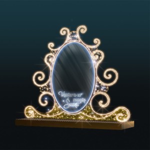 Iluminacja świąteczna wolnostojąca LED Magiczne Lustro 2D 2,7m wysokości AM-150031