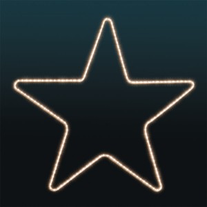 Iluminacja dekoracja LED Gwiazda 2D 55 cm AM-138078