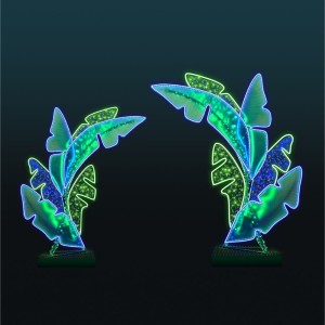 Dekoracja wolnostojąca iluminacja LED Brama Łuki Palmowe 2D 3,3m wysokości AM-155017