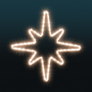 Iluminacja dekoracja LED Gwiazda 2D 60 cm AM-138066