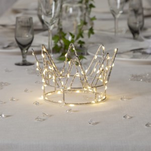 Dekoracja korona z oświetleniem Led 9,50cm na baterie