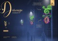 Infografika Dekoracja Kwiaty LED o wymiarach 2,1 m x 1 m, aluminiowa konstrukcja z systemem szybkiego montażu, barwne przewody dopasowane do kolorystyki, dekoracja uliczna LED na latarnie, ID 100113.