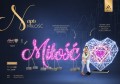 Wielkogabarytowy napis świetlny „Miłość” z liniowego LED neon w kolorze różowym oraz przestrzenne serce 3D LED, przeznaczone do iluminacji miejskich i ekspozycji walentynkowych, przedstawione na wizualizacji informacyjnej.