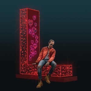 Iluminacja wolnostojąca LED L Jak Love 3D AM-127606