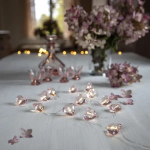 Łańcuch dekoracyjny LED serduszka VALENTINE na baterie
