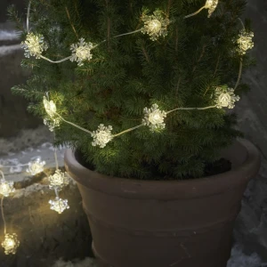 Łańcuch dekoracyjny LED płatki śniegu SNOWSTAR na baterie