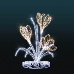 Iluminacja wolnostojąca LED Krokusy 3D 4,2m wysokości AM-145016