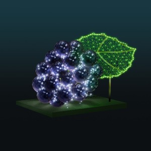 Iluminacja wolnostojąca LED Leśna Jeżyna 3D 1,5m wysokości AM-126940