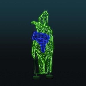 Iluminacja wolnostojąca LED Kwiaty 2D 3,6m wysokości AM-126682