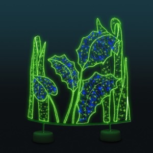 Iluminacja wolnostojąca LED Liście 2D 2,7m wysokości AM-126678