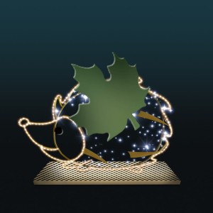 Iluminacja wolnostojąca LED Jeż z Lizakiem 2D 1,1m wysokości AM-127088