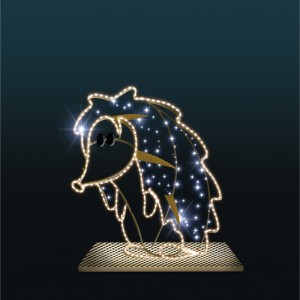 Iluminacja wolnostojąca LED Jeż Skradający Się 2D 1,4m wysokości AM-127087