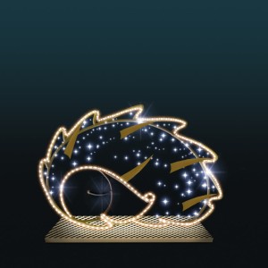 Iluminacja wolnostojąca LED Jeż Śpiący 2D 1,0m wysokości AM-127089