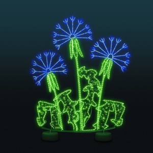 Iluminacja wolnostojąca LED Kwiaty 2D 3,4m wysokości AM-127126