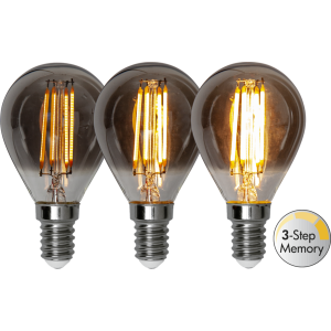 Żarówka LED SMOKE E14 P45 2,9W 2200k dymiona 3-stopnie mocy